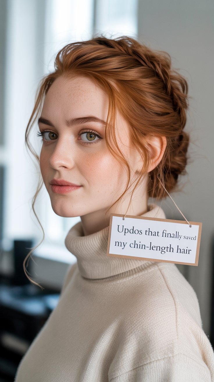 Updos That Finally Saved My Chin-Length Hair