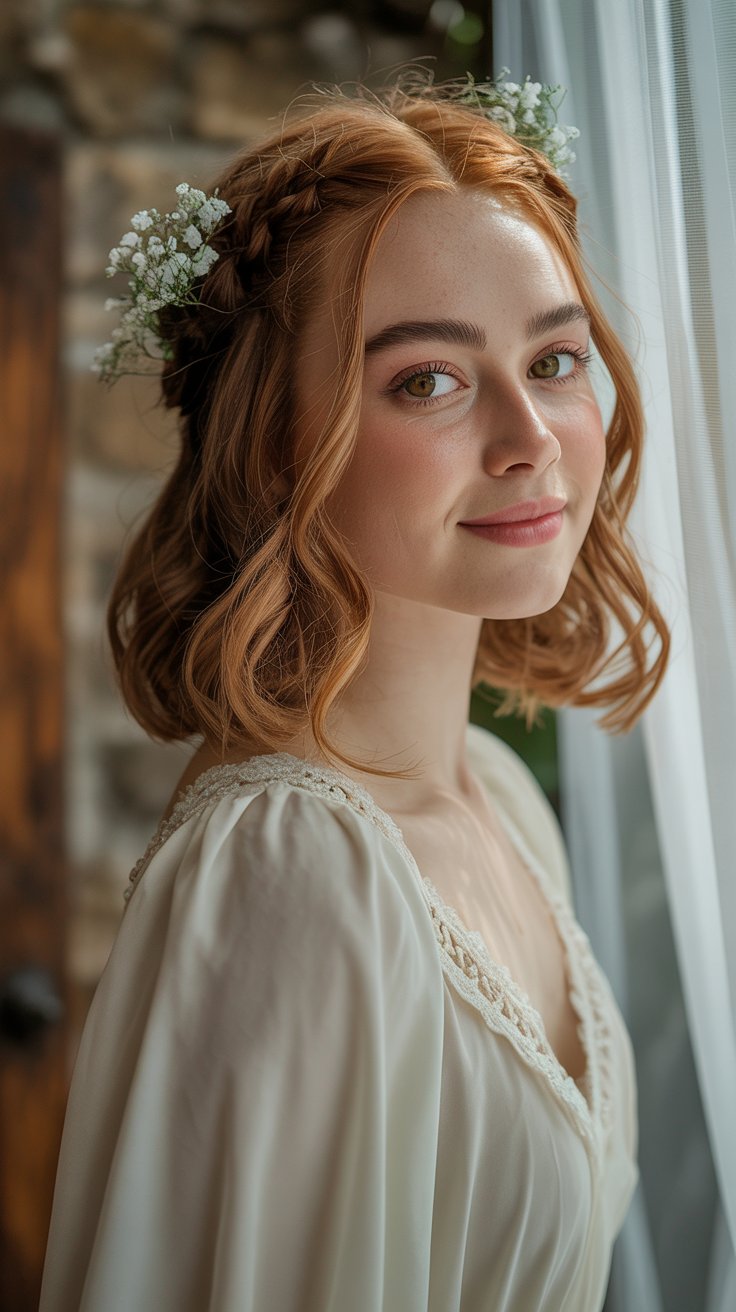 Shoulder Length Wedding Hairstyles
