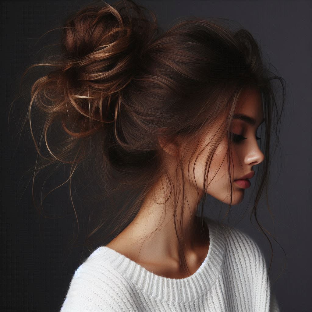 Messy Bun Hairstyles for Long Hair