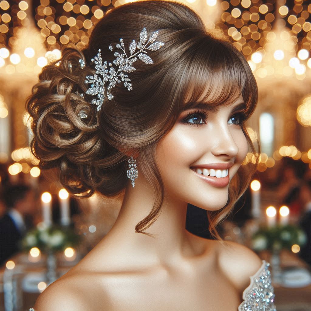 Updo Hairstyles for Prom With Bangs