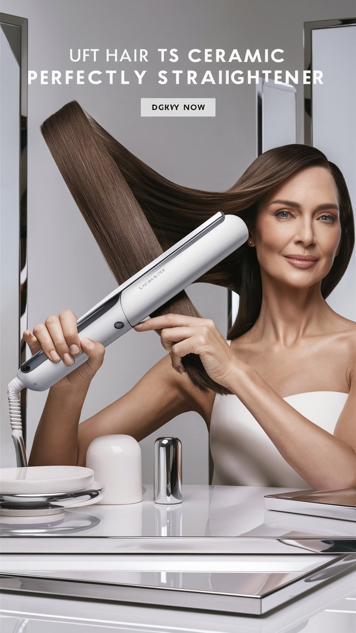 Clean Hair Straightener Ceramic Plates